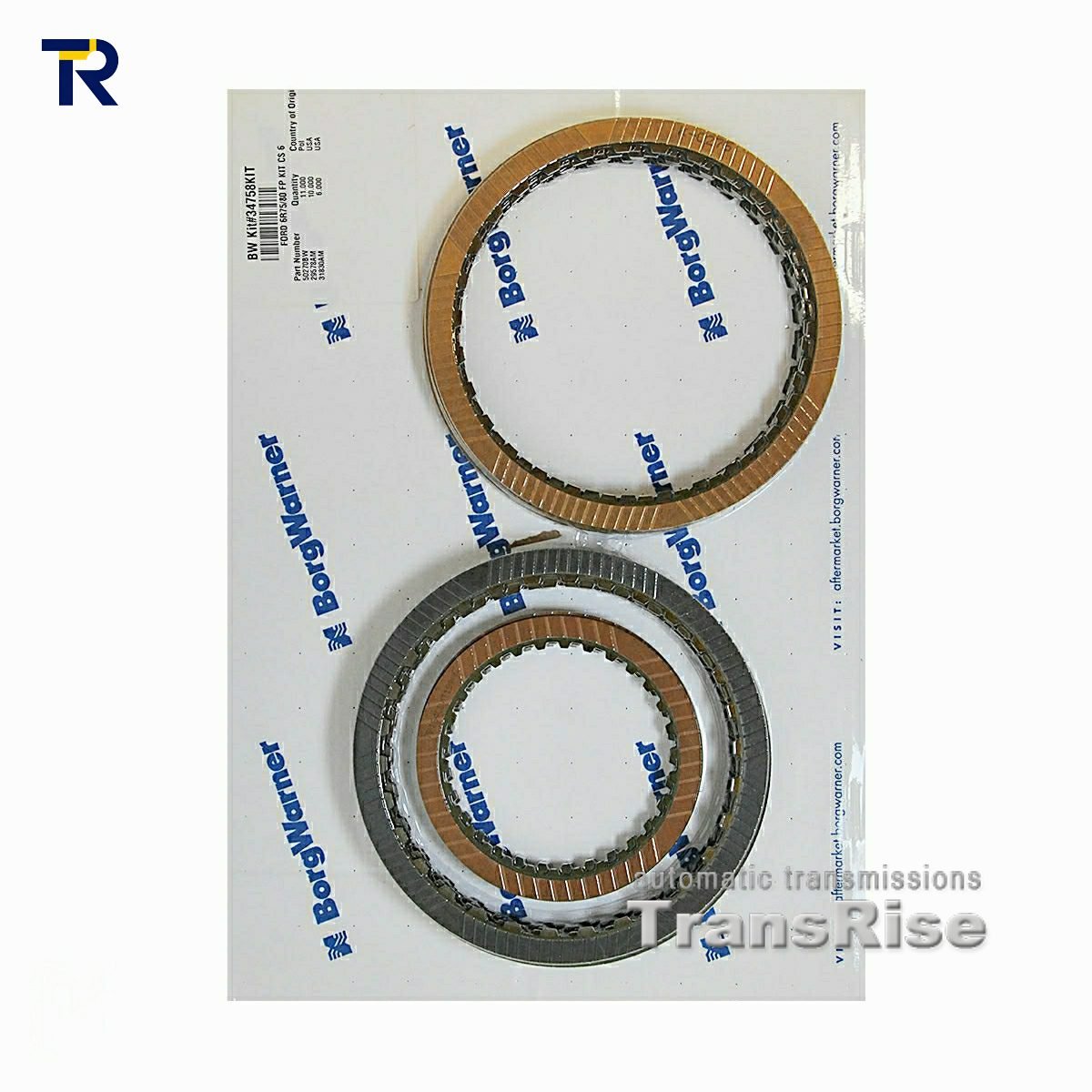 Kit de Fricción BorgWarner para Transmisión Ford 6R75 6R80