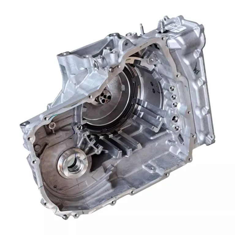 Carcasa de transmisión automática 6T45 para vehículos, vista frontal, pieza de repuesto de calidad